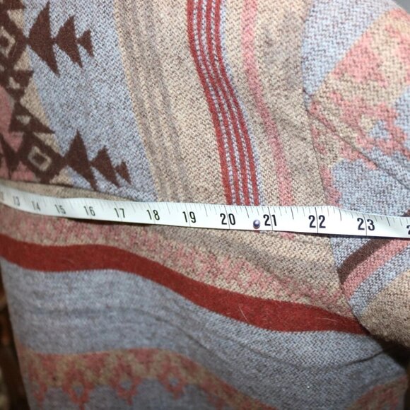 Women's Aztec Print Shacket Jacket XXL  Multicolor Casual Western Casual - Picture 14 of 16